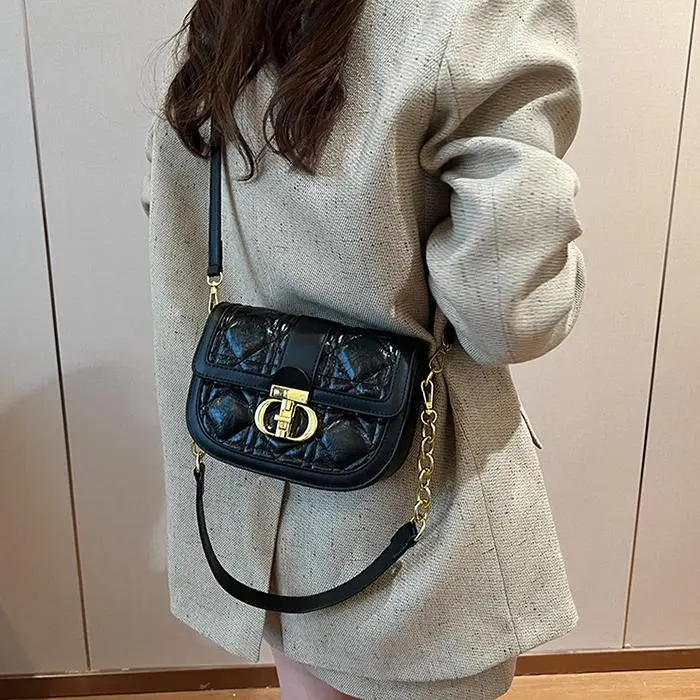 NX DOUGHNUT PU Shoulder Bag, Crossbody Bag Women's Ecru/Black/Silver-6