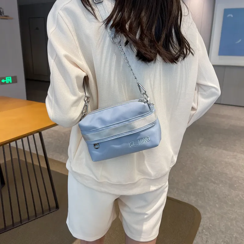 NX DOUGHNUT Fabric Shoulder Bag, Crossbody Bag Regular Women's Black/Light Yellow/Light Blue/Lake Blue/Pink-23