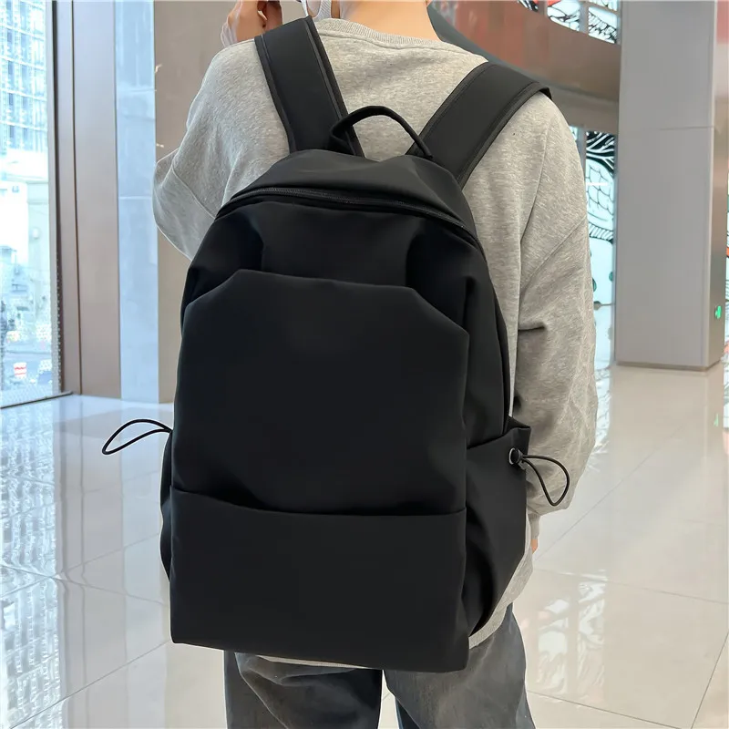 NX DOUGHNUT High Quality Composite Fabric Backpack Regular Men's Gray/Black-2