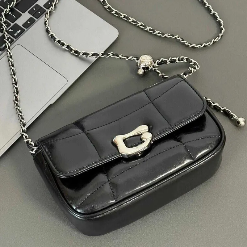 NX DOUGHNUT PU Crossbody Bag Regular Women's Silver/Black-9