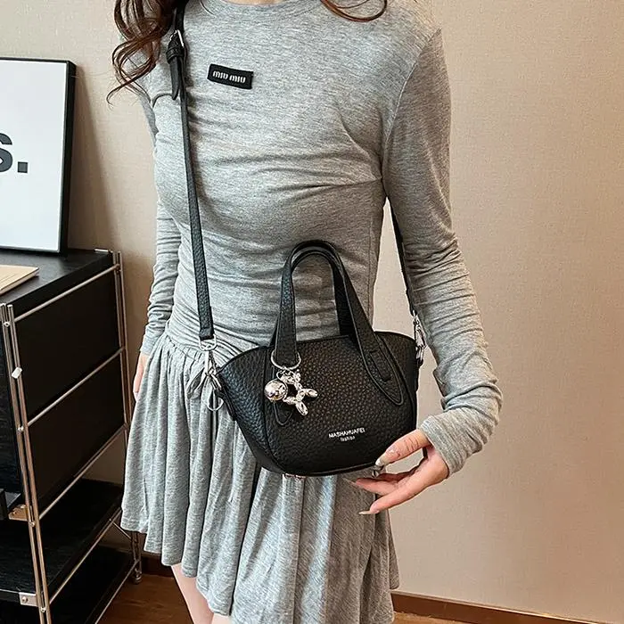 NX DOUGHNUT PU Shoulder Bag, Crossbody Bag, Handbag Regular Women's Ecru/Khaki/Black-15