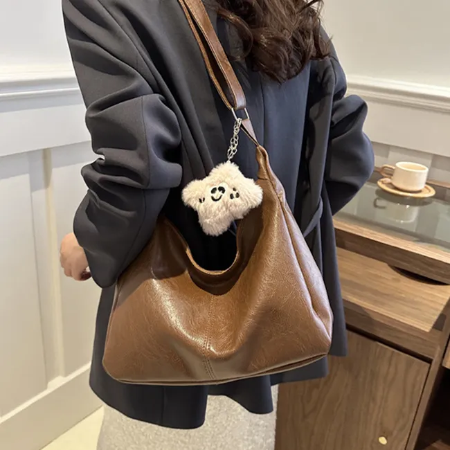 NX DOUGHNUT PU Tote Bag Shopping Bag Dumpling Bag Shoulder Bag Regular Unisex Multicolor-1