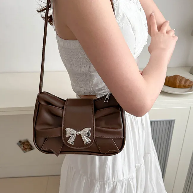 NX DOUGHNUT PU Shoulder Bag Regular Women's Pink White Silver Khaki Brown Black-56