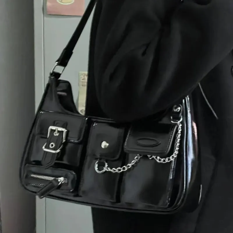 NX DOUGHNUT PU Crossbody Bag, Shoulder Bag Women's Black/White-4