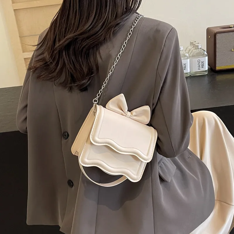NX DOUGHNUT PU Portable Crossbody Bag Shoulder Bag Regular Women's White-1