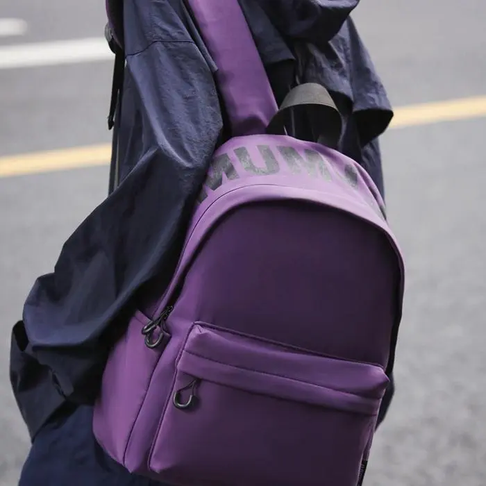 NX DOUGHNUT Nylon Backpack Unisex Ecru/Black/Purple/Dark Brown/Green-5
