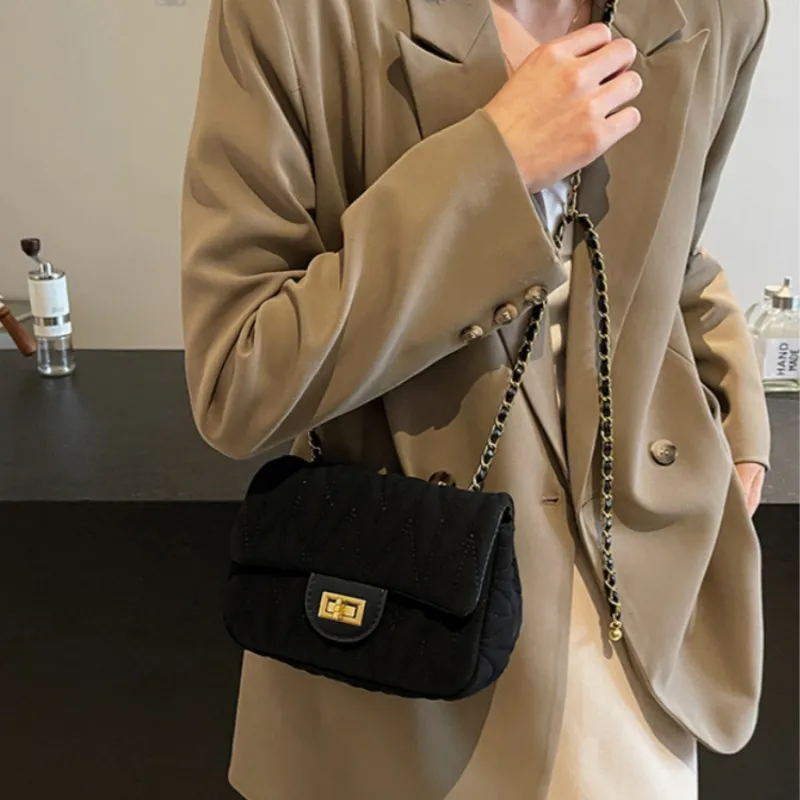 NX DOUGHNUT PU Small Square Bag Shoulder Bag, Crossbody Bag Women's Black/Brown/Coffee-2