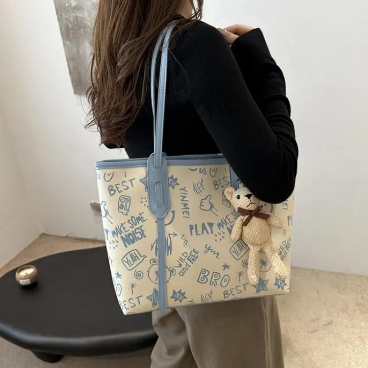 NX DOUGHNUT PU Tote Bag Shoulder Bag Regular Women's Multicolor-14