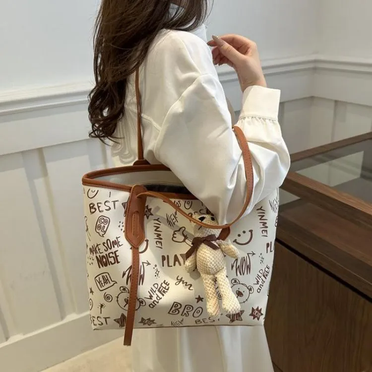 NX DOUGHNUT PU Tote Bag Shoulder Bag Regular Women's Multicolor-3