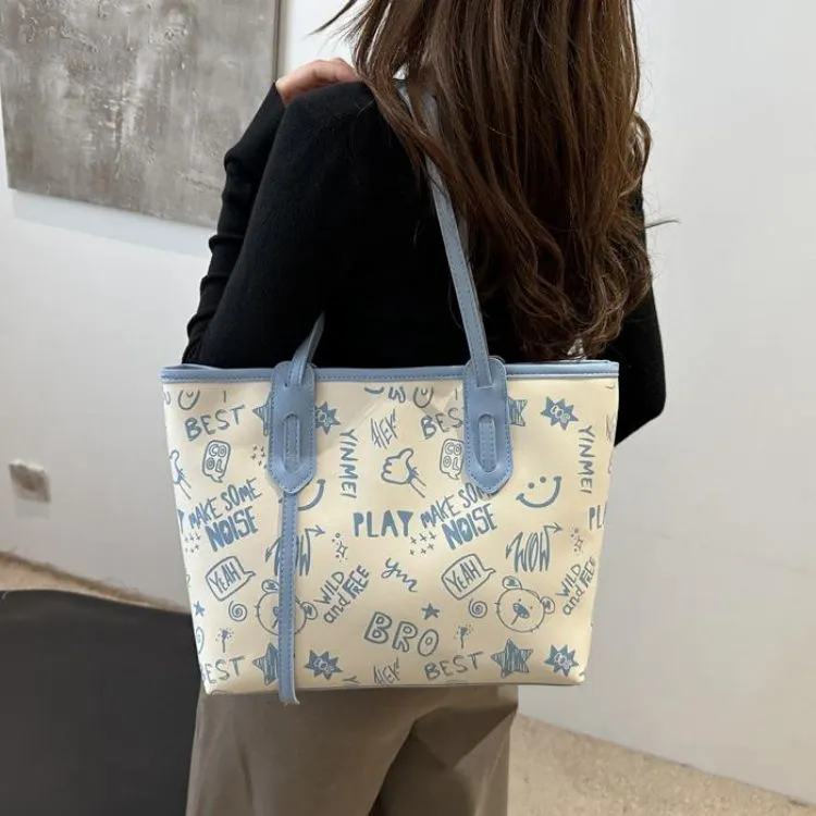 NX DOUGHNUT PU Tote Bag Shoulder Bag Regular Women's Multicolor-17