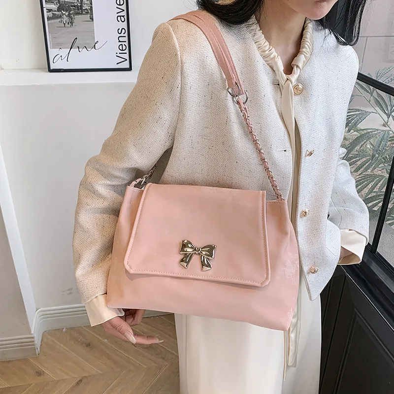 NX DOUGHNUT PU Shoulder Bag Regular Women's White/Black/Blue/Pink-14