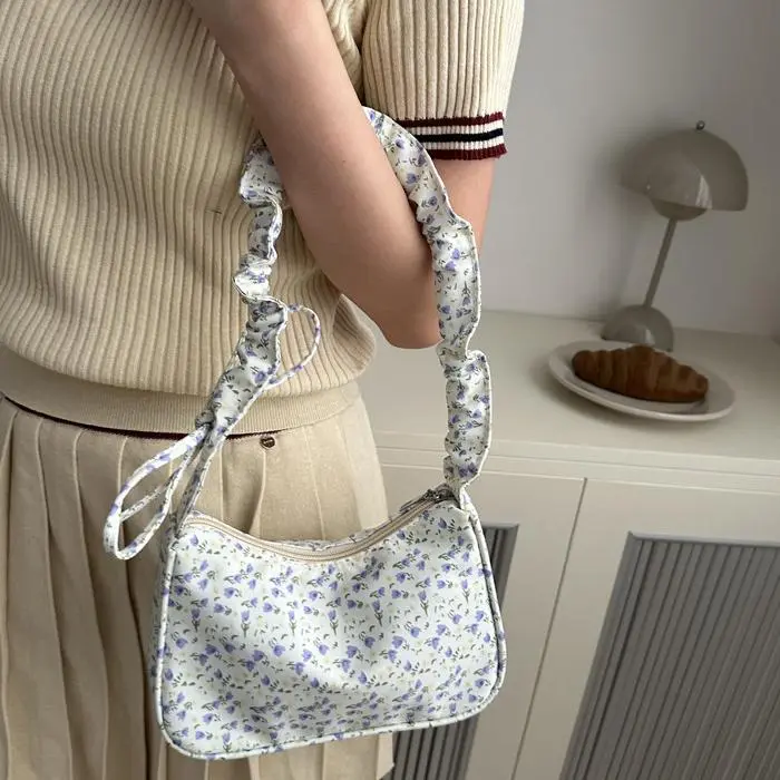 NX DOUGHNUT Oxford Shoulder Bag Women's White-14