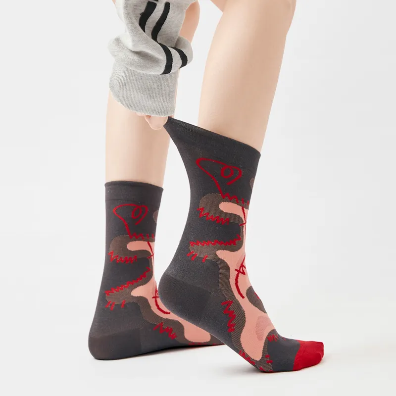 Youle Box Mid-Calf Socks Unisex-1