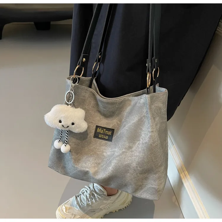 NX DOUGHNUT PU Tote Bag Shopping Bag Shoulder Bags Regular Unisex Multicolor-3