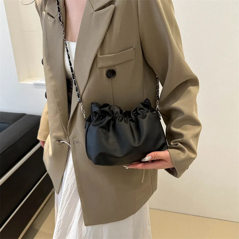 NX DOUGHNUT PU Shoulder Bag Crossbody Bag Regular Women's White Silver Black Coffee-9