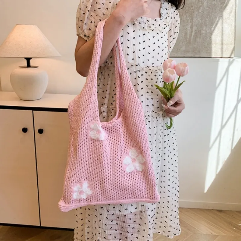 NX DOUGHNUT Woven Shoulder Bag Women's Multicolor-9