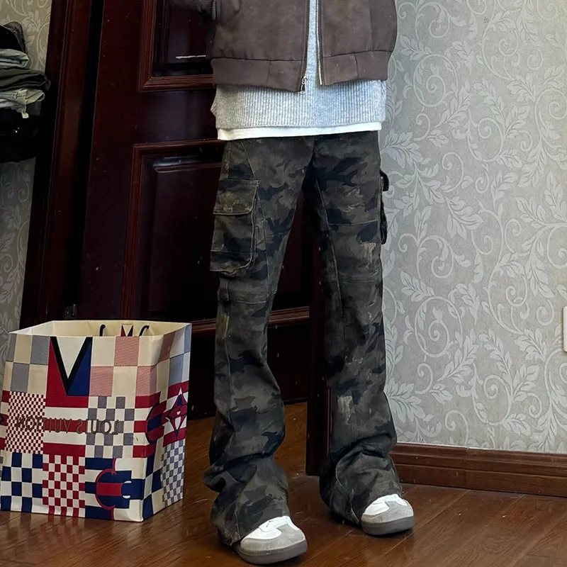 PAINT STAIN Cargo Pants Unisex-10