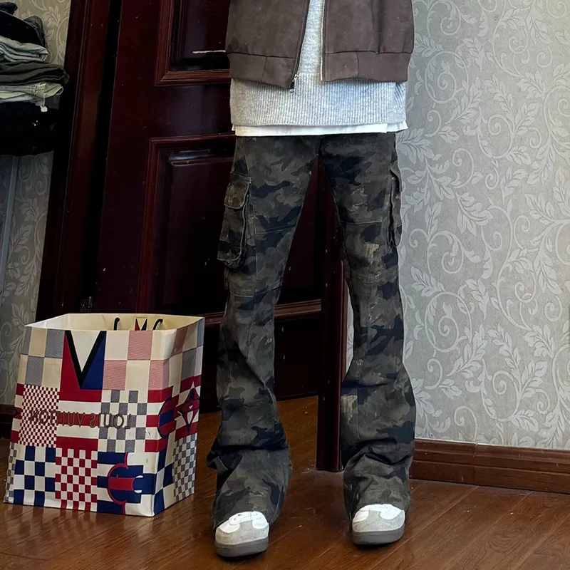 PAINT STAIN Cargo Pants Unisex-11