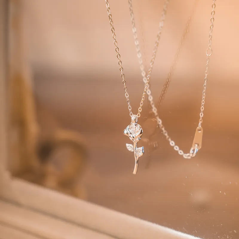 ZURY S925 Silver Collarbone Chain Necklace Women's-1