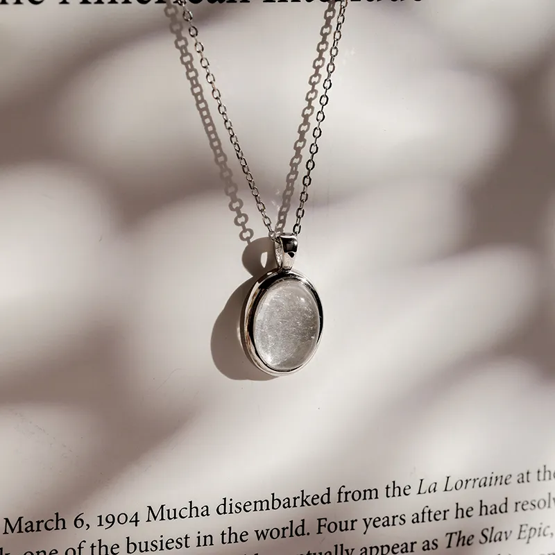ZURY S925 Silver Necklace Collarbone Chain Women's Silver-2