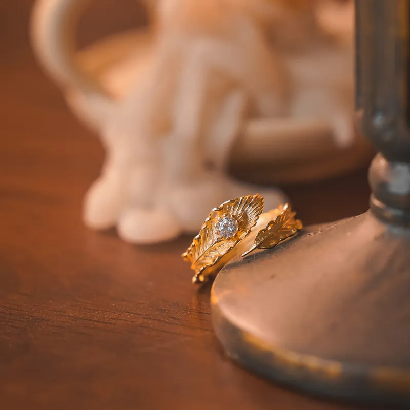 ZURY S925 Silver Rings Women's Gold-4