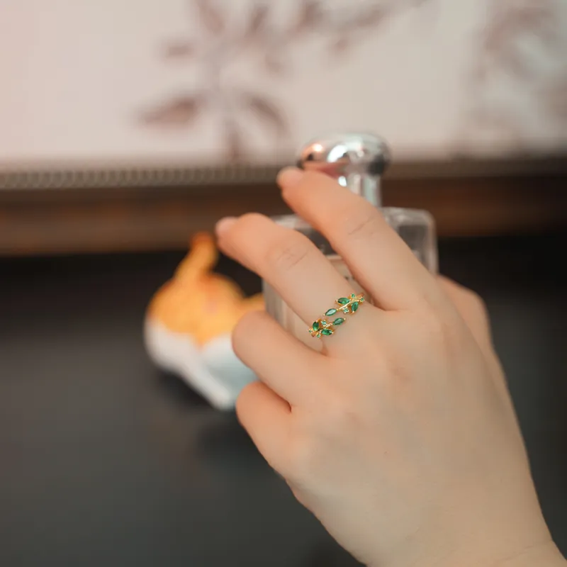ZURY S925 Silver Rings Women's Gold, Western Open Ended Design Luxury Fashion Elegance Premium Feel-6