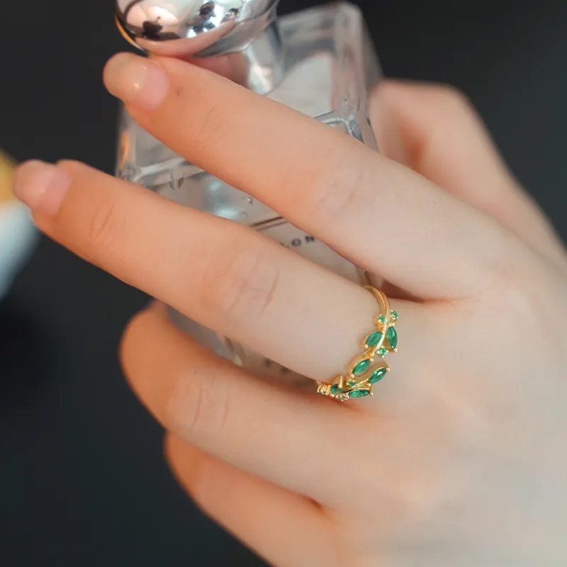 ZURY S925 Silver Rings Women's Gold, Western Open Ended Design Luxury Fashion Elegance Premium Feel-4