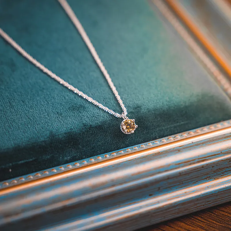 ZURY S925 Silver Collarbone Chain Necklace Women's Silver-3