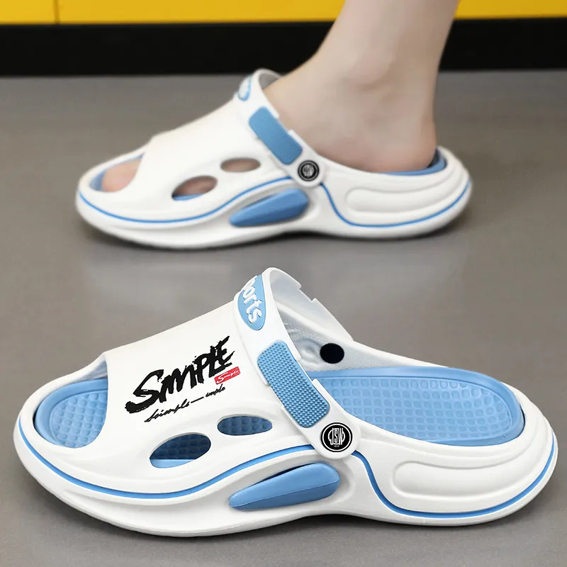 JEANSWEST EVA Cut Out Slip Resistant Abrasion Resistant Slide Slippers Men's-2