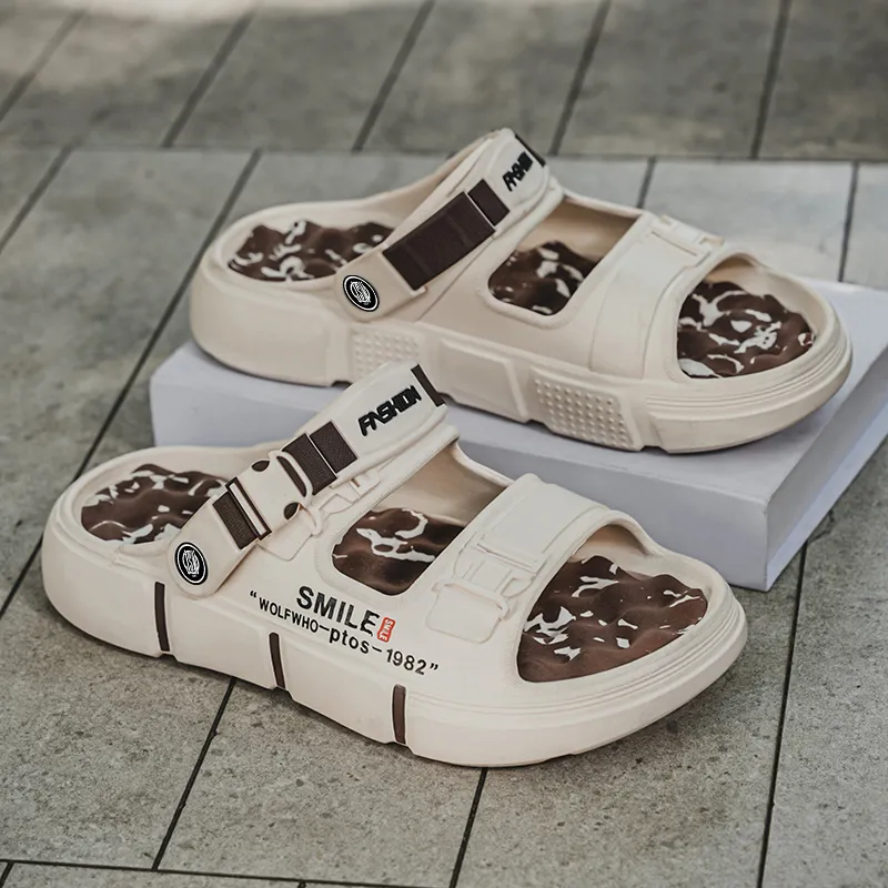 JEANSWEST Beach Sandals Men White-9