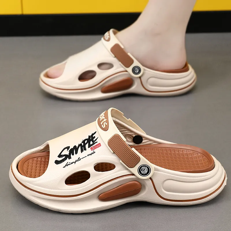 JEANSWEST EVA Cut Out Slip Resistant Abrasion Resistant Slide Slippers Men's-9