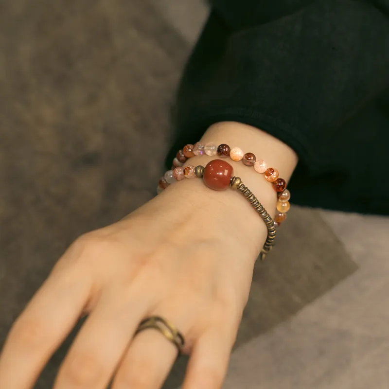 MUXIANG Crystal Bracelets Unisex-1
