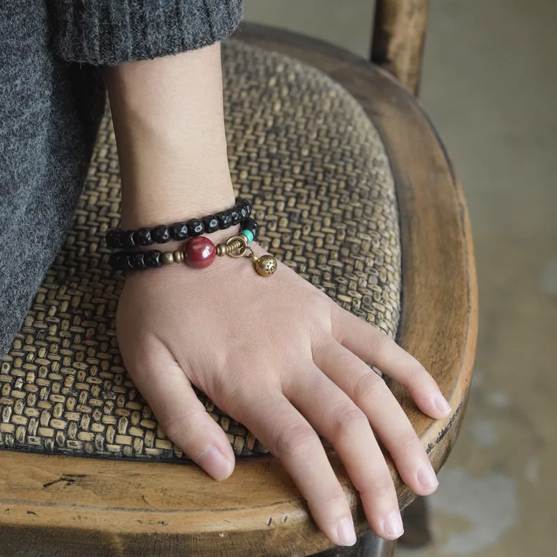 MUXIANG Coconut Shell Beads Bracelets Unisex-2