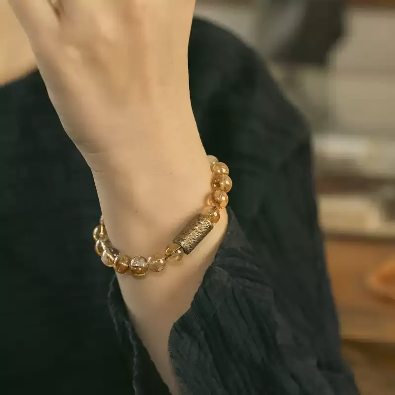 MUXIANG Crystal Jade Bracelets Unisex-1