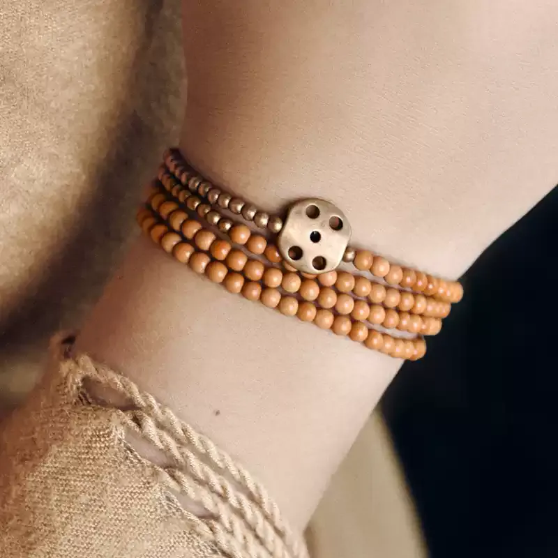 MUXIANG Olive Pit Bracelets Unisex-1