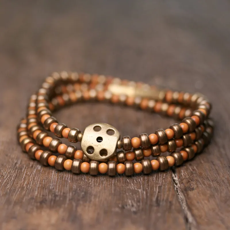 MUXIANG Olive Pit Bracelets Unisex-2