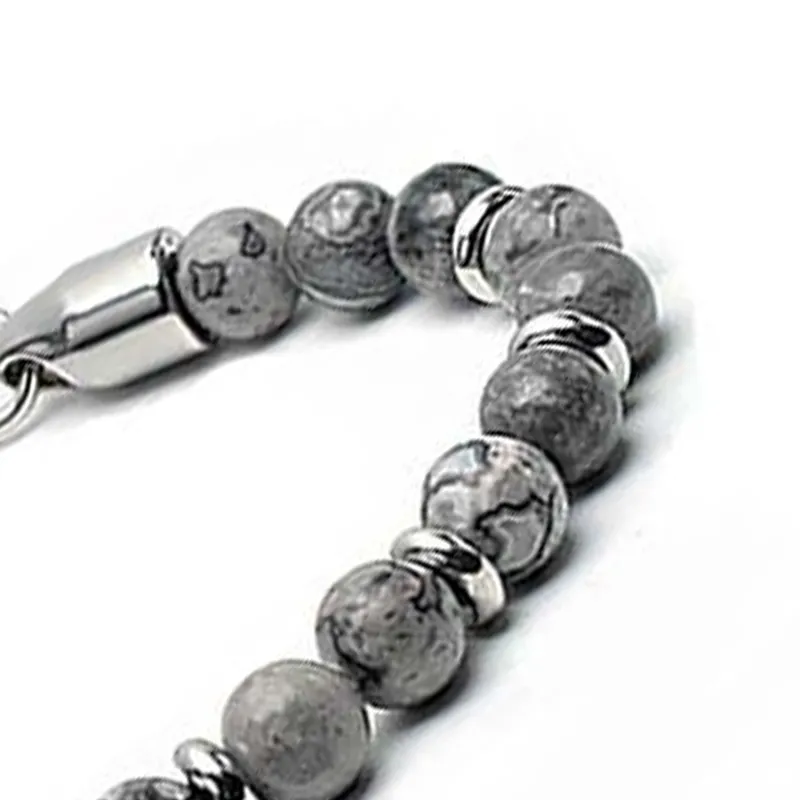 MUXIANG Map Stone Bracelets Unisex-2