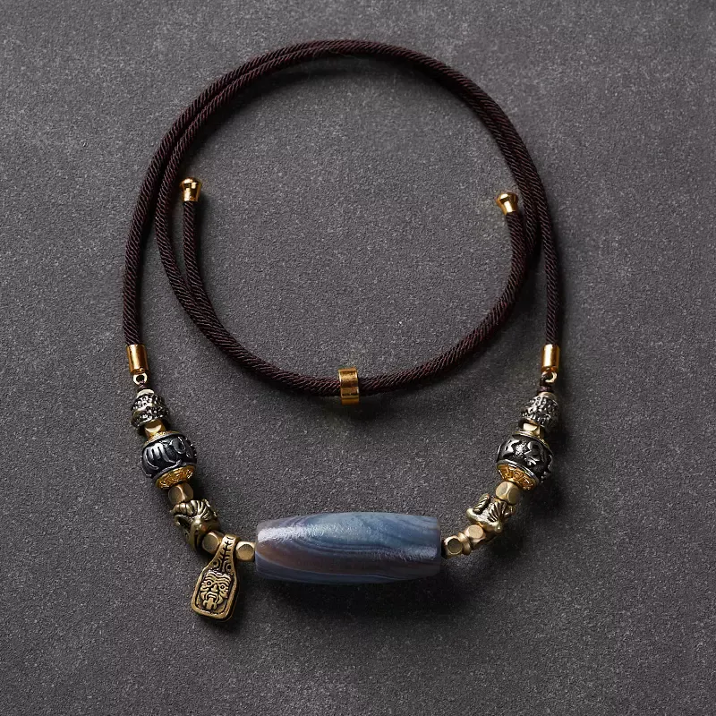 MUXIANG Jade Necklaces Unisex-2