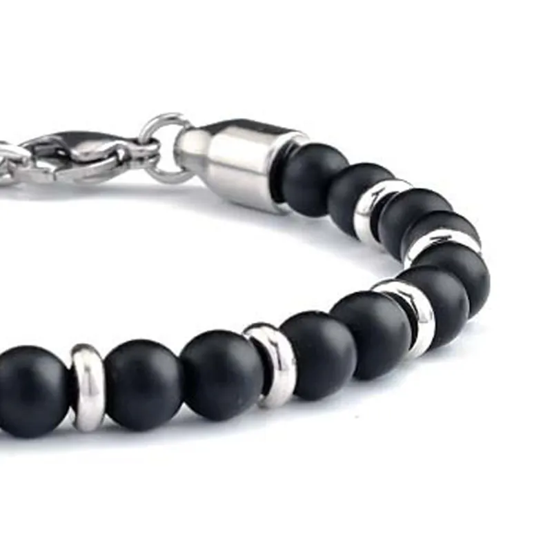 MUXIANG Scrub Stone Bracelets Unisex-2