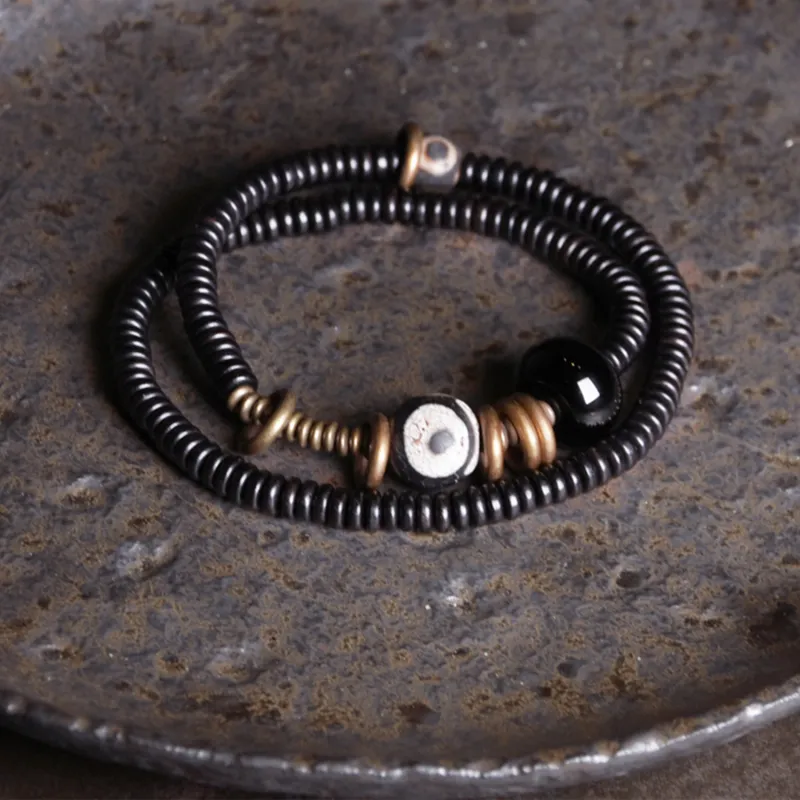 MUXIANG Wooden Bracelets Unisex-2