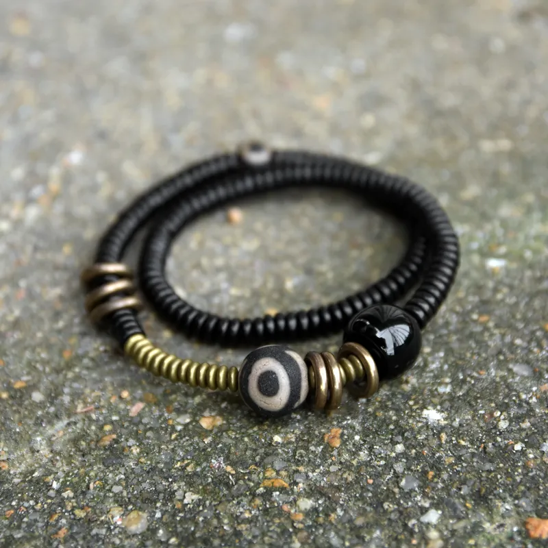 MUXIANG Wooden Bracelets Unisex-3