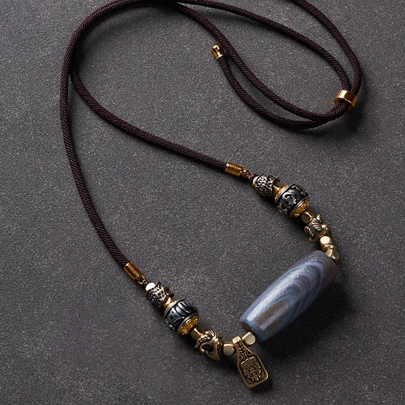 MUXIANG Jade Necklaces Unisex-3