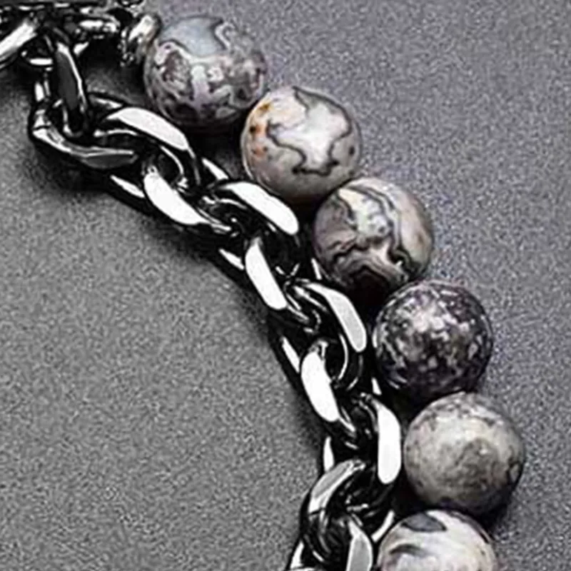 MUXIANG Map Stone Bracelets Unisex-2