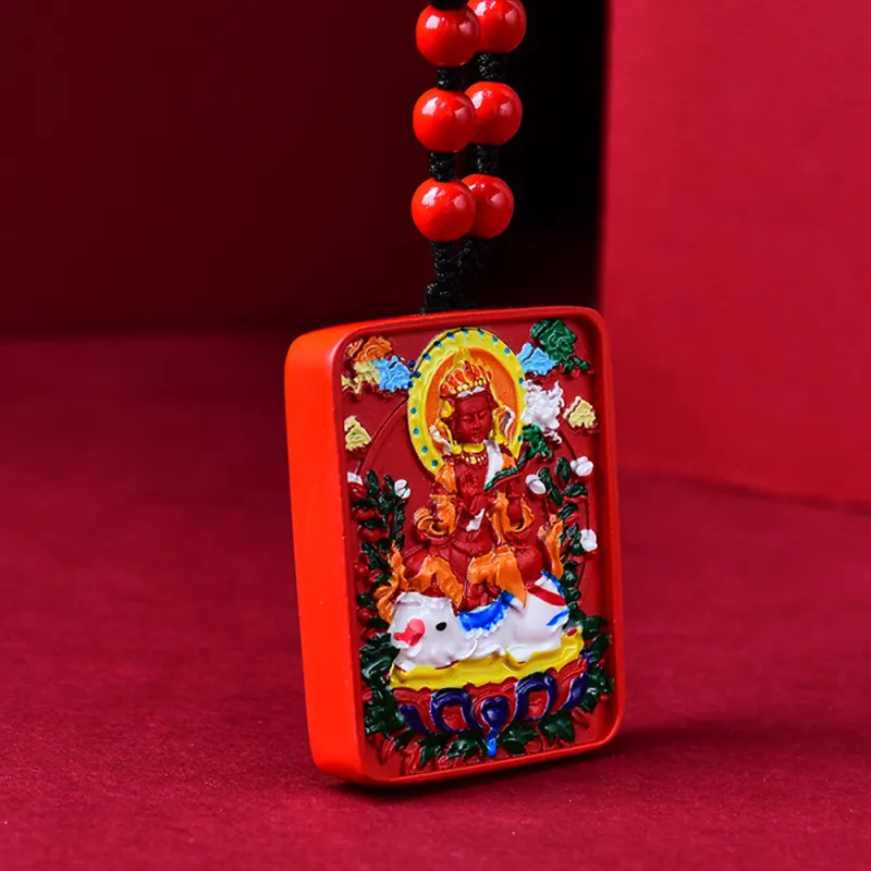 MUXIANG Cinnabar Necklaces Unisex-1