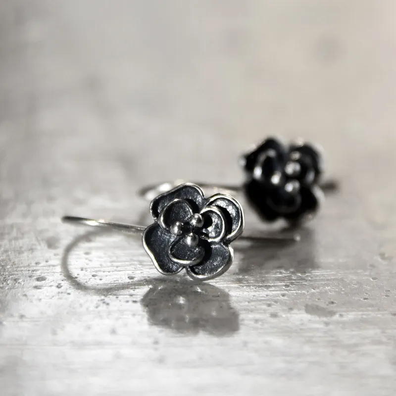 MUXIANG 925 Sterling Silver Earrings Unisex-3