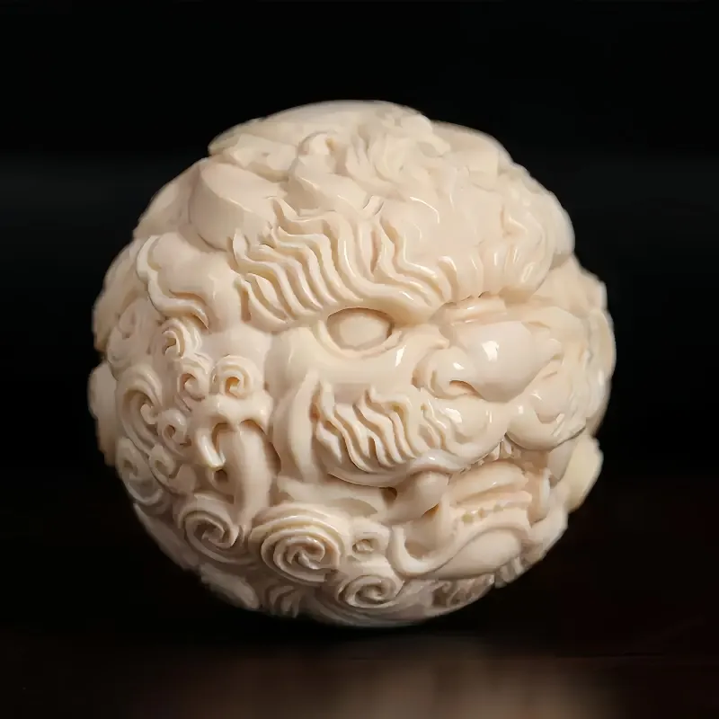 MUXIANG Ivory Nut Handlebar Piece Unisex-3