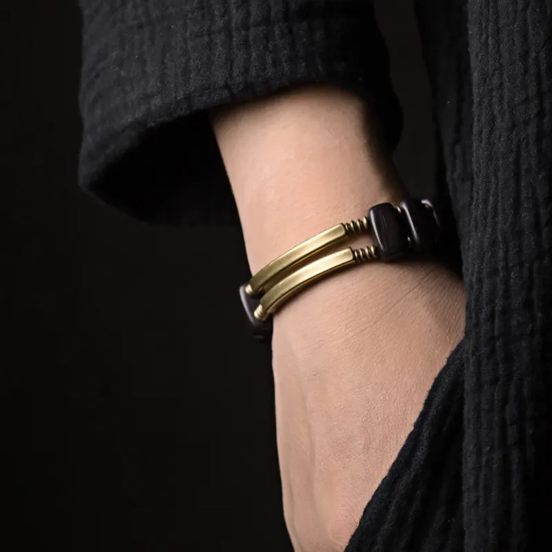 MUXIANG Wooden Bracelets Unisex-2