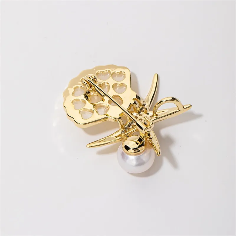 Mofei Freshwater Pearl Brooches Unisex-4