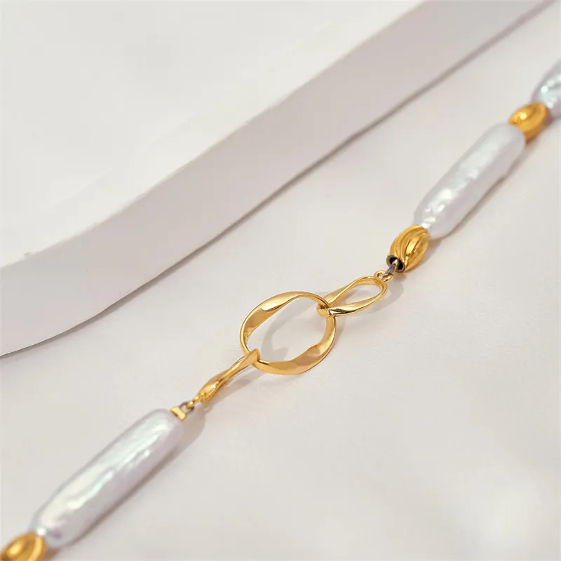 Mofei Pearl Necklaces Women's-5