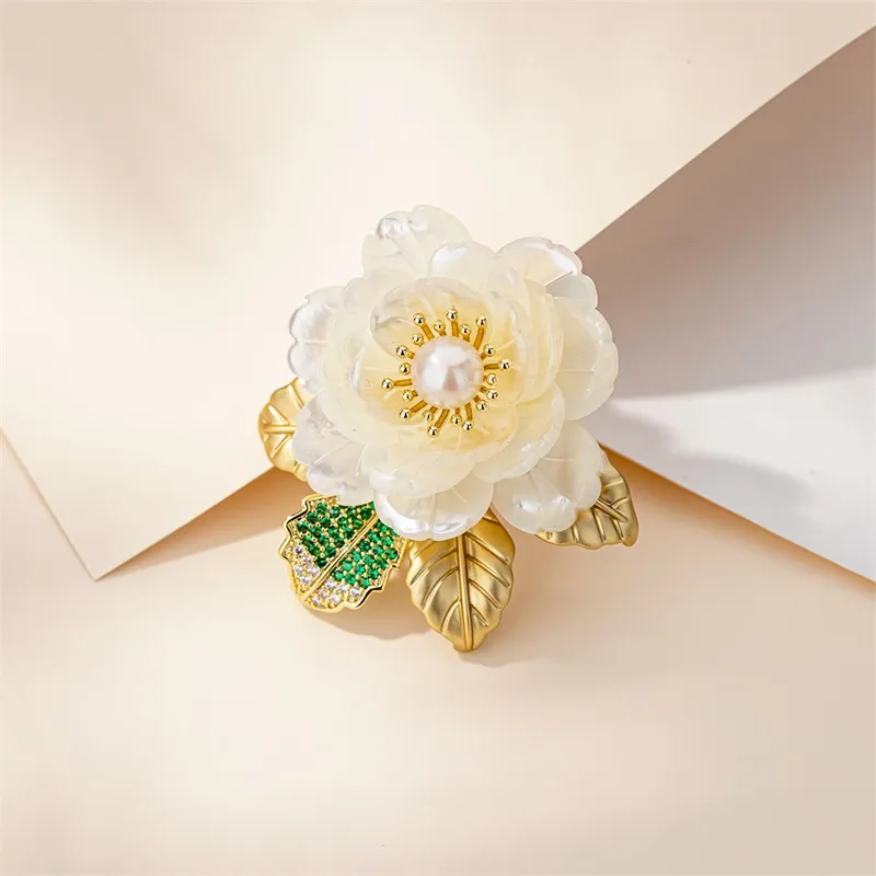 Mofei Freshwater Pearl Brooches Women's-4